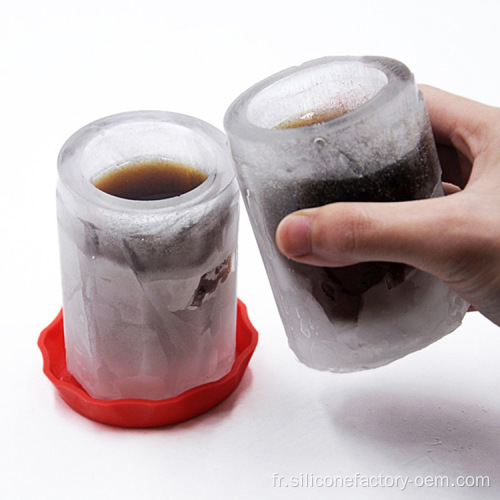 Moule de glace en verre de cuisine plateau en silicone